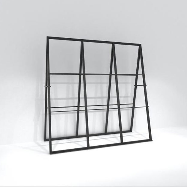 Aluminyo Gusset vertical display stand